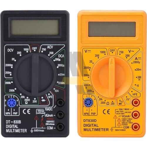 DT-830B LCD Digital Multimeter AC DC 750 1000V Voltmeter Multimeter probe For Voltmeter Ammeter Ohm Tester Meter Voltage Current