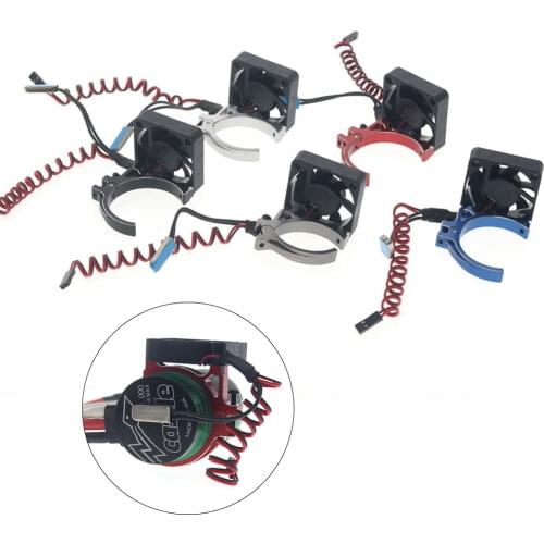 RC Car 42mm Motor Temperature Control Cooling Fan With The Sensor for 1/8 1/10 Crawler SCX10 TRX4 D90 SUMMIT E-REVO 4274 1515