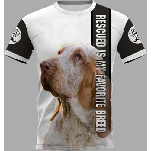 Bracco Italiano Rescue 3D Printed t-shirt Harajuku Streetwear T shirts Funny Animal Men For Women Short Sleeve Drop Shipping
