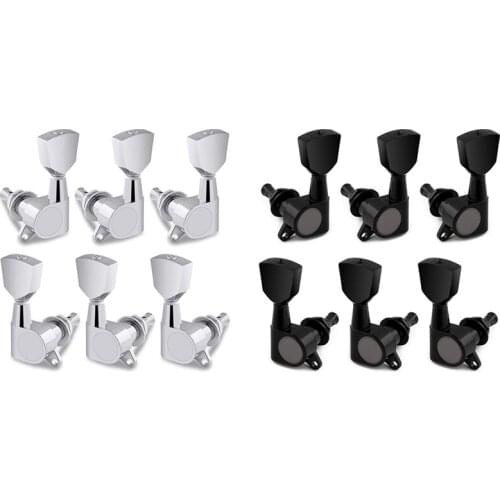 Sealed String Tuning Pegs Tuning Machines Vintage Style 3 Left 3 Right for Electric Guitar or Acoustic Guitar