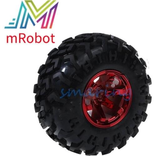 HSP RC Car Wheel Off-road Tire Brass Coupling Hex Hexagon Coupling Truck Rubber Tyre for Remote Control Robot Smart Car Kit