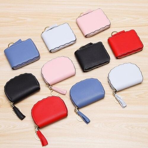 Creative Organ Coin Purse Fashion Men and Women Tassel Credit Card Holder Korean Mini Student Card Clamp Small Wallet