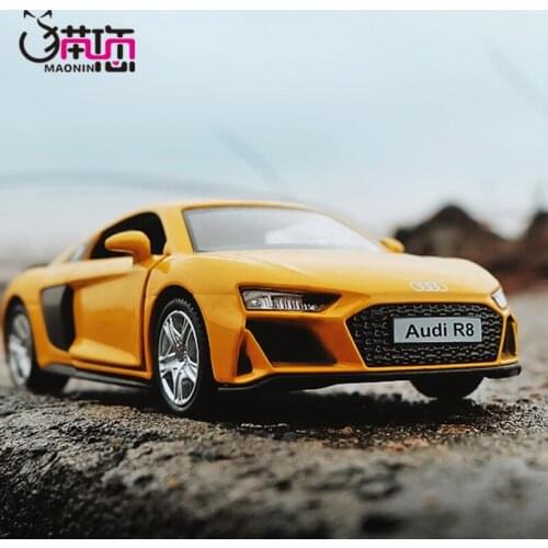 High Simulation Exquisite Diecasts & Toy Vehicles: RMZ city Car Styling R8 Coupe 1:36 Alloy Supercar Model Doors Openable