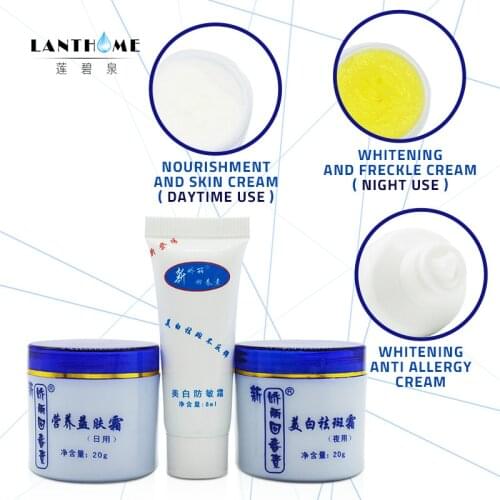 Wholesale Jiaoli Whitening Face Cream 20g+20g+8g Spot Freckles Pigment Removal Day&Night Cream Set Anti-Allergy Cream Skin Care