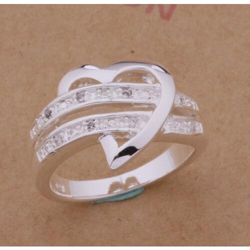 Wholesale Wedding Rings silver plated Fashion jewelry rings WR-163