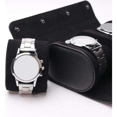 Portable Universal 3 Slot Watch Roll Box Display Case Travel Jewelry Collector Detachable Accessories