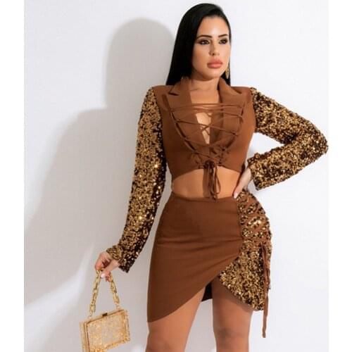 Potskie Women's Suits With A Skirt