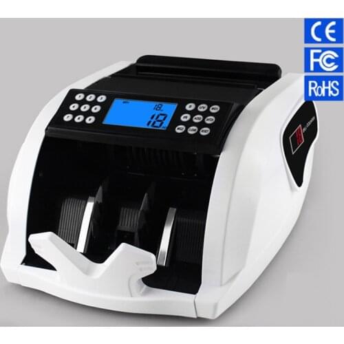 FT2050 Money counter New LCD Display Money Bill Counters Counterfeit Detector UV & MG Cash Bank 110V 220V EU US Counting Machine