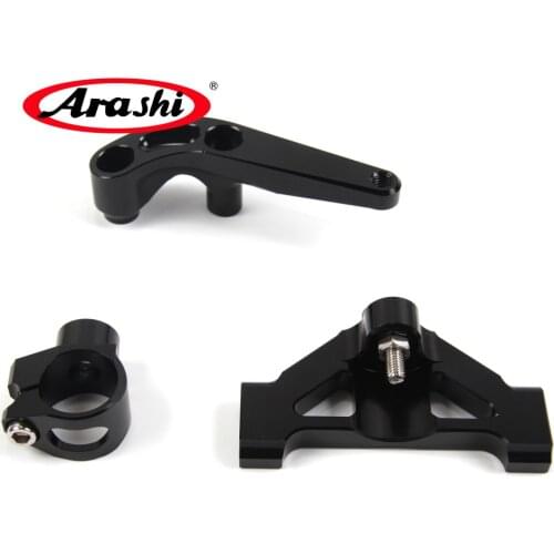Arashi For KAWASAKI ZZR1400 2006-2012 Steering Stabilizer Damper Bracket Frame Mount ZZR 1400 ZZR-1400 2006 07 08 09 10 11 12