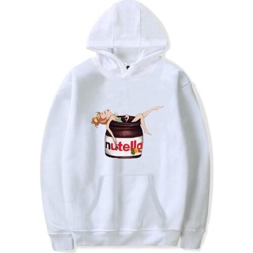 Nutella hoodie Autumn and winter Harajuku graphic sweatshirt Kawaii womens pullover tops cool womens casual women print hooded