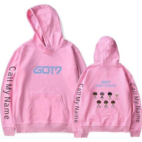 Kpop Got7 Hoodie Baby Figure Cartoon Cute Hoodies Sweatshirts Hip Hop Men Women Hooded Pullover Girl Clothes Tracksuit