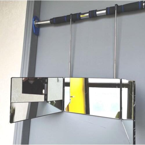3 Way Mirror Trifold Mirror for Self Hair Cutting and Styling DIY Haircut Tool Hanging Gimmick Illusions Tricks Accessories