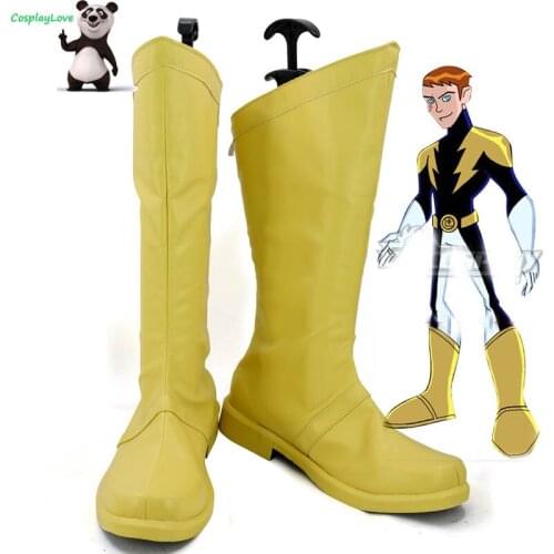 Legion of Super-Heroes Lightning Lad Cosplay Shoes Boots CosplayLove For Halloween Christmas