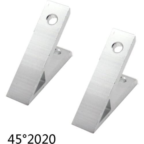 2pcs 45 degree 2020 20x20 Corner Angle Bracket Connection Joint for 2020 series Aluminum Profile