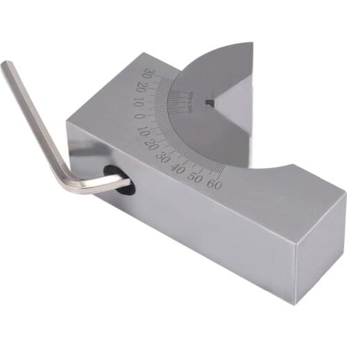 High Quality Toolmaker Precision Gauge Micro Adjustable Angle V Block Milling Setup 0 to 60 Degree