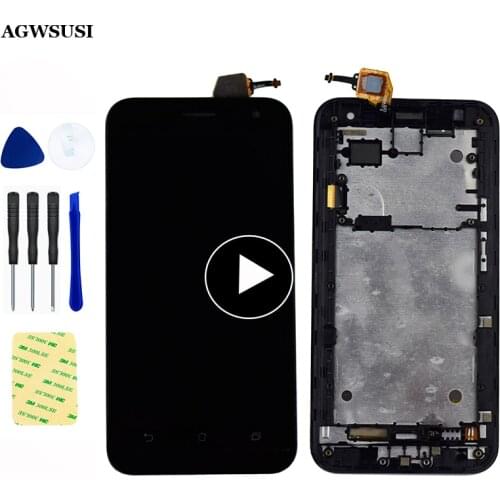 For ASUS Zenfone 2 Laser ZE500KL LCD Screen ZE500KG Z00ED LCD Display Panel Screen Touch Screen Digitizer Assembly Frame