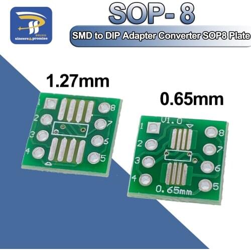 100PCS Please check carefully before making the sizConverter SOP8 SSOP8 TSSOP8 Adapter Board Module Adapters Plate 0.65mm 1.27mm