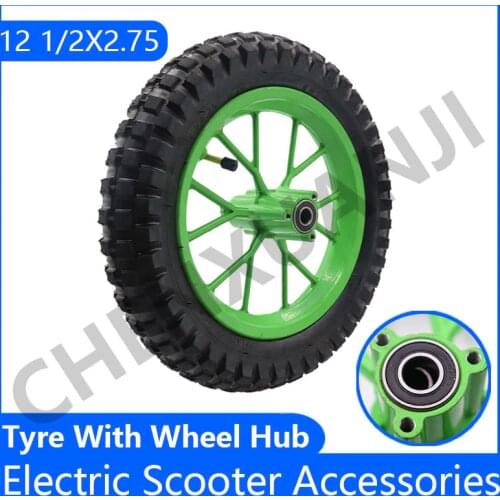 12 1/2 X 2.75 Tyre 12.5 *2.75 Tire with Aluminum Wheel Hub for 12.5 Inch 49CC Dirt Bike MX350 MX400 Scooter Tire
