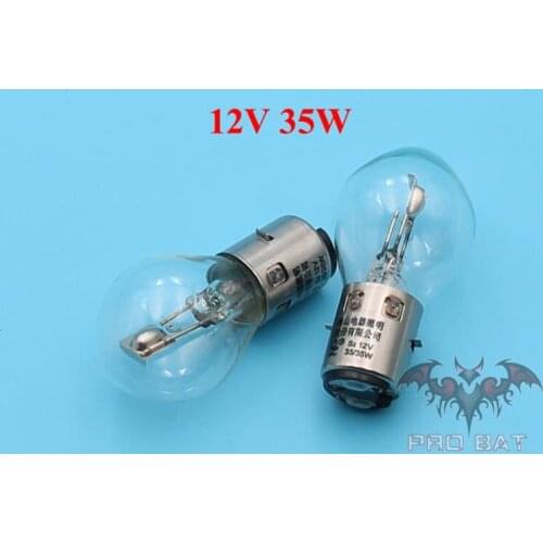 12V 35/35w Headlight Bulb For GY6 4-Stroke Chinese Scooter TAOTAO Kazuma SUNL Jonway 2 Pack BA20D Bulbs