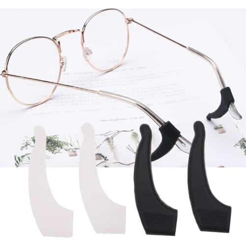 4 Pairs Anti-Slip Comfort Glasses Retainers Newly Eyeglass Temple Tips Sleeve Retainer Silicone Anti-slip Holder Elastic Comfort