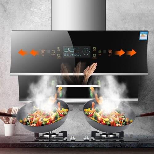 900mm 22m³ Range Hood Household Side Suction Range Hood Automatic Cleaning Kitchen Exhaust Hood