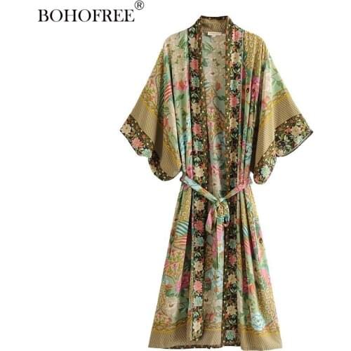 Зеленые летние платья BOHOFREE China At AliExpress