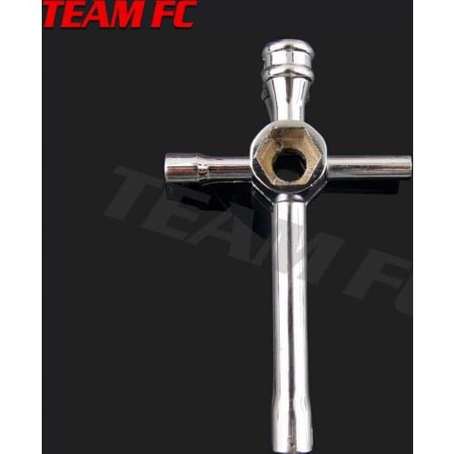 Large Cross Wrench Hex Socket for 1/10 HSP Model Car Aluminum Alloy Large Cross Hex NUT key Socket 5.5mm 7mm 8mm 10mm 17mm S118