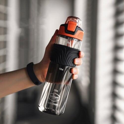 Gym Water Bottle with Straw Sport Bicycle Travel Thermo Girl Plastic Drinking Cup Portable Isotherm Gourd School Drinkware Youth