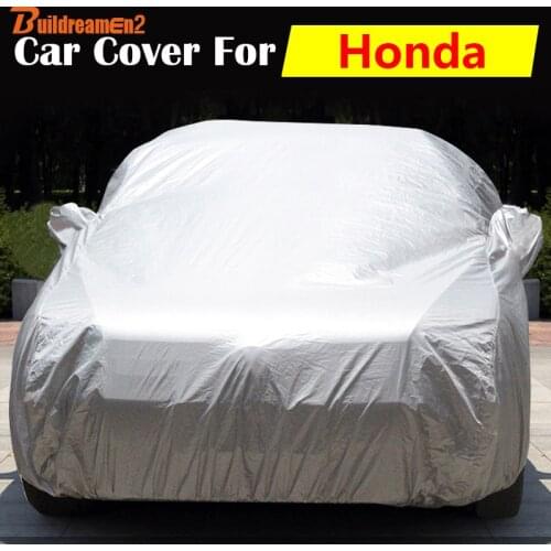 Buildreamen2 Car Cover Anti-UV Sun Rain Snow Scratch Dust Protection Cover For Honda Legend Pilot Airwave Everus Crosstour Vezel