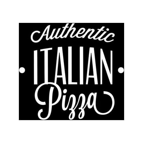 Black/Sliver Italian Restaurant Business Decal Art Car Body Decor Decal Waterproof Hot Selling Car Window Decoration S923