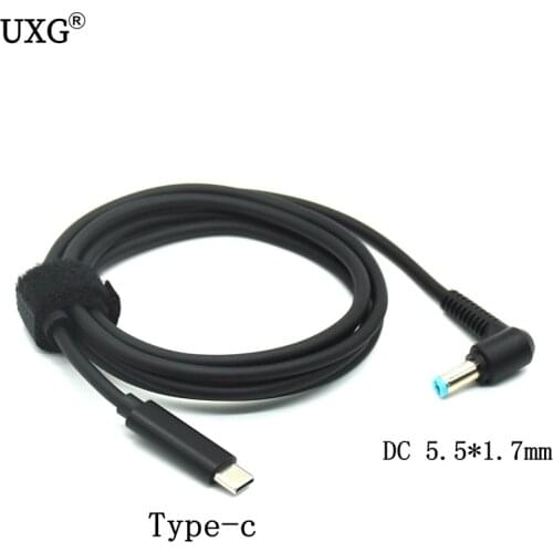 DC USB Type C to 5.5x1.7 5.5*1.7mm Male Plug Converter USB C PD Charging Cable Cord for Acer Aspire 19V Laptop Power Adapter