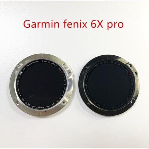 Original For Garmin Fenix 6x pro LCD Screen Panel Black 010-02157-00 Titanium Carbon Gray Replacement Original Parts