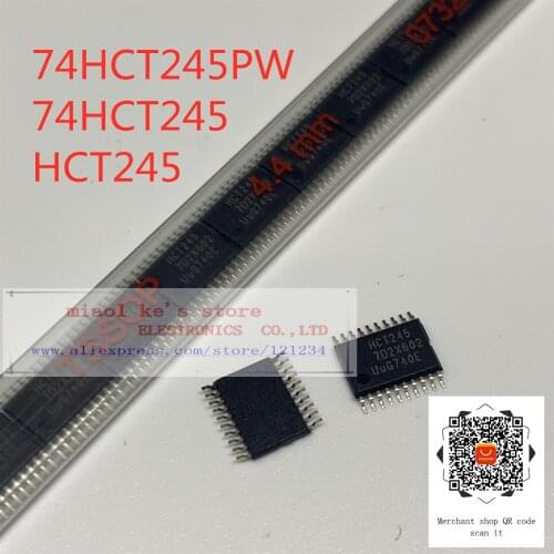 [10pcs-50pcs]100%New original: 74HCT245PW 74HCT245 HCT245 - IC TXRX NON-INVERT 5.5V 20TSSOP