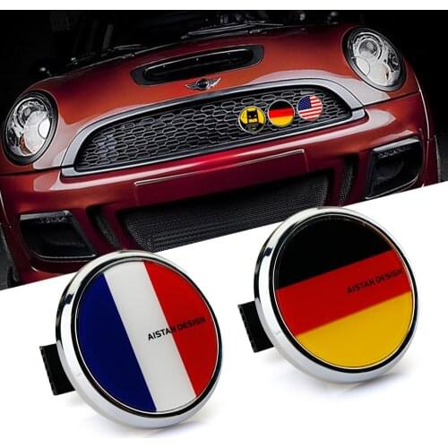 France Flag Car Sticker Emblem Rear Trunk Front Grille Decoration Auto 3D Metal Badge Head Decal Automobile Accessories