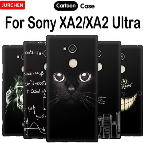JURCHEN For Sony Xperia XA2 Phone Cases H3113 H3123 H3133 H4113 H4133 Cartoon Silicone Cover Sony XA2Ultra Dual H4233 H4213 H322