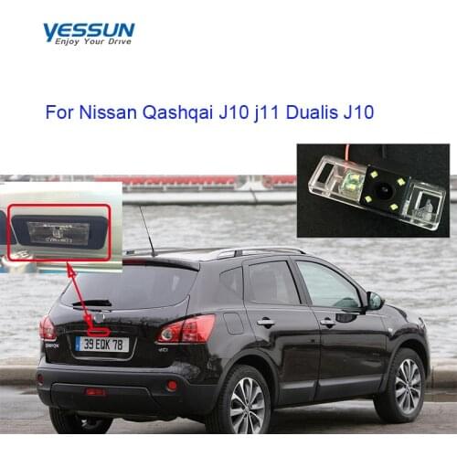 Rear View Camera For Nissan Qashqai J10 Qashqai j11 Dualis J10 2007 2008 2009 2010 ~~2016 license plate camera or housing mount