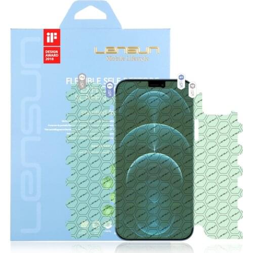 LENSUN Nano Flexible Self-Restore Full Cover Protective Film For iPhone 12 pro Screen Protector
