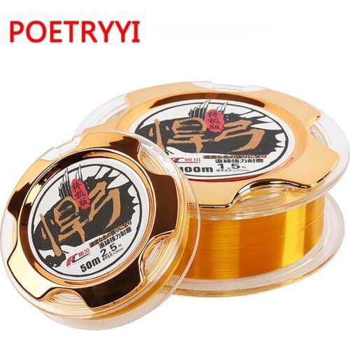 50m/100m Mainline/Tippet Monofilament Nylon Fishing Line Japan Material Not Fishing Line Bass Carp Fish Fishing Accessories 30