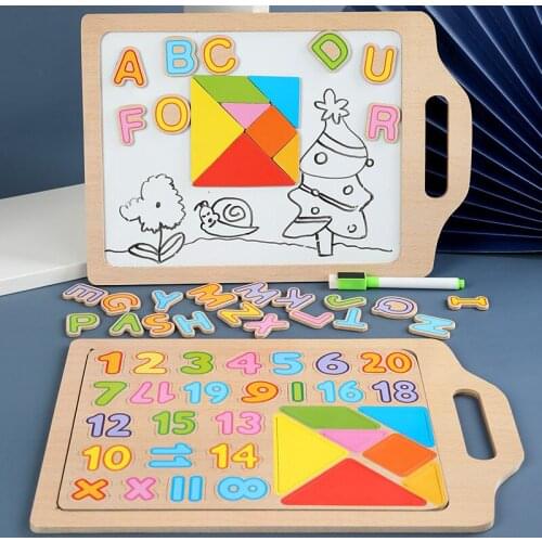 Magnetic Letter Digital Stickers English Math Teaching Aids Kids Educational Toys Early Education Series English Alphabet Gift