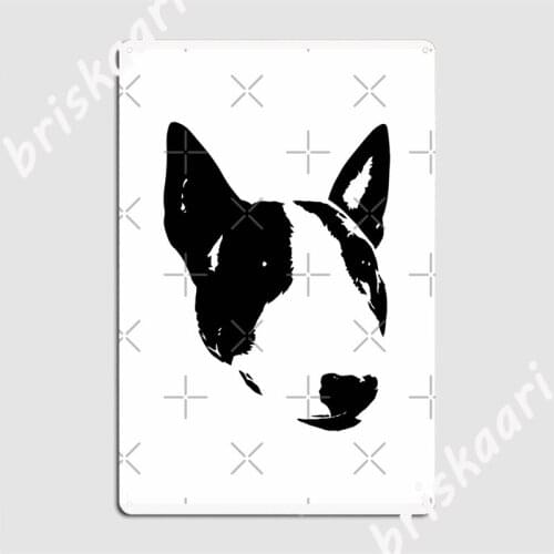 Bull Terrier Minimal Dog Metal Signs Club Mural Classic Plates Tin sign Posters