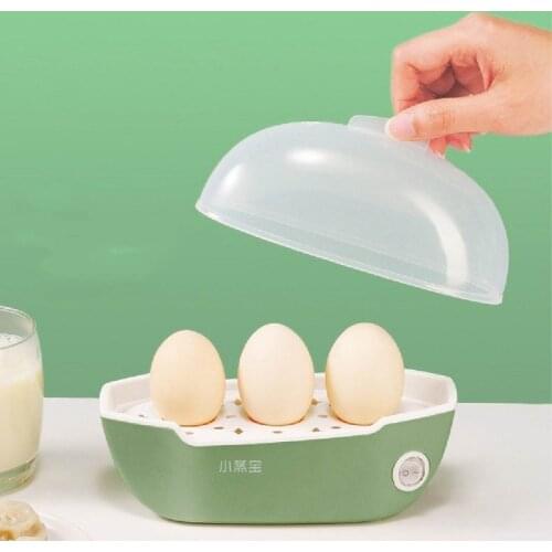 150W Mini Multifunctional Egg Boiler Stainless Steel Household Boiled Eggs Steamed Coarse Grain Buns Breakfast Machine 220V