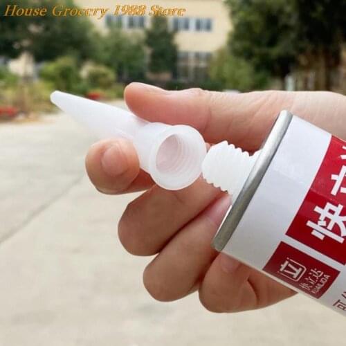 20Pcs New Universal Plastic Caulking Nozzle Glass Glue Tip Mouth Home Improvement Construction Tools 9.7*1.8CM