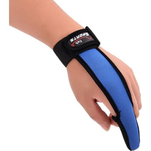 1pc Fishing Gloves Single Finger Polyester Moisture Wicking Quick Dry Anti Slip Rainproof Sunshade Hand Protector For Fishermen