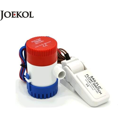 Free shipping 12v/24Volt submersible bilge pump with bilge float switch 750GPH electric water pump for boats accessories marin