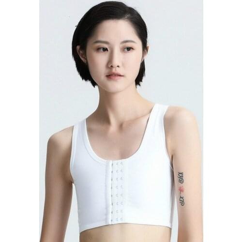 Casual Comfort Short Tops Breast Binder Vest Tomboy Lesbian Trans Slim Corset Bra Undershirt Flatten Chest Shapers