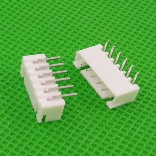 1000pcs male right angle material XH2.54 6pin 2.54mm 6pins Connector Leads pin Header XH-AW XH-6AW Free shipping NEW