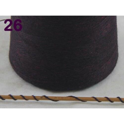 Sales 1X500g high quality 100% pure cashmere warm soft hand-woven tower yarn Black Red 262-5026