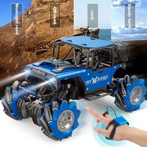 Xmas Stunt watch RC Car Gesture Sensing Twisting Vehicle side Drift Car Driving Toy Gift Remote Control Stunt jeeps RC SUV Car