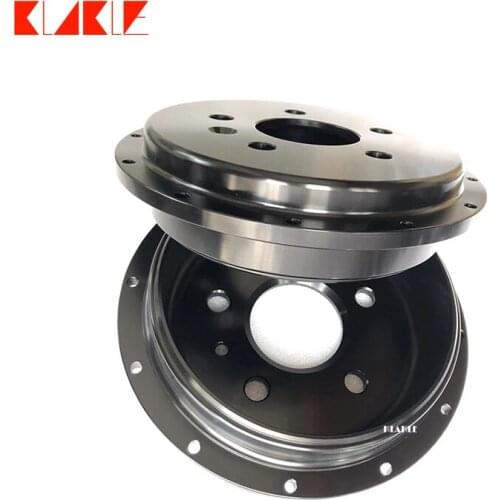 KLAKLE Rear Brake Shoe 206MM Brake Drum Rear 7600 Caliper 330*24MM Brake Disc For Jeep Wrangler