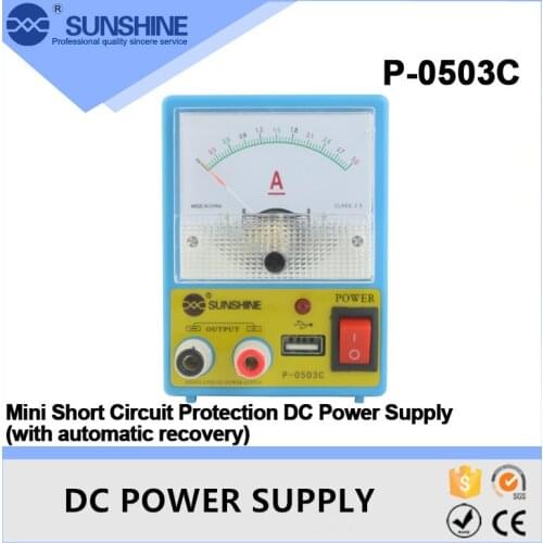 Sunshine P-0503C 5V3A mini Power Supply Mobile Phone Repair Intelligent Power Source